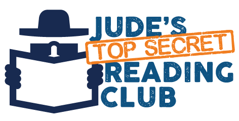 Jude's Top Secret Reading Club logo.